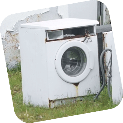A picture of an old washing machine